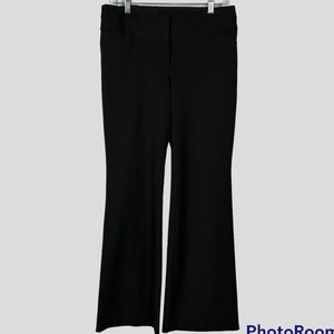 EXPRESS Editor Mid Rise Bootcut Flare Leg Pitch Black Pant Size 8R